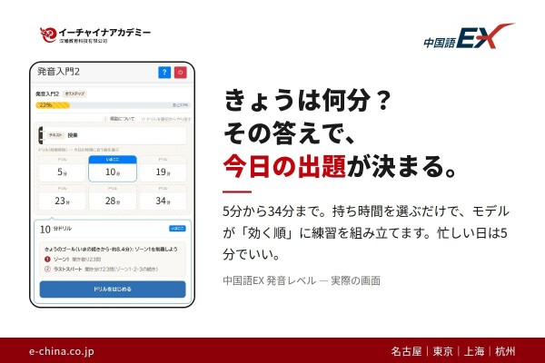 発音レベルの画面